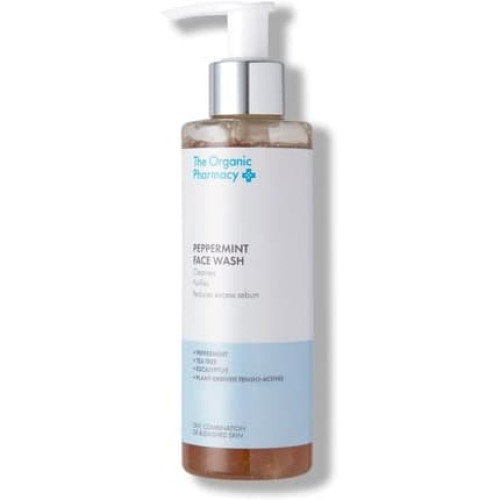 The Organic Pharmacy Peppermint Face Wash 200ml Cleanse And Balance