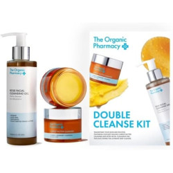 The Organic Pharmacy Double Cleanse Kit 350ml Deeply Cleanse With Carrot