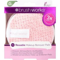 Brushworks HD Reusable Makeup Remover Pads - Pack of 3