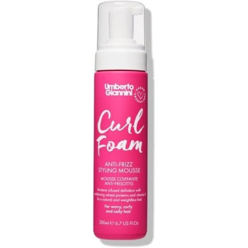Umberto Giannini Curl Foam Anti Frizz Hair Styling Curl Mousse 200ml Vegan and Cruelty Free