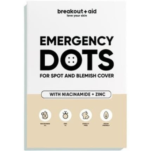 Breakoutaid Emergency Dots Acne Patches With Niacinamide And Zinc 72 Pieces