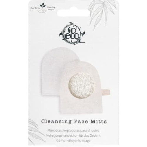 So Eco Cleansing Face Mitts White