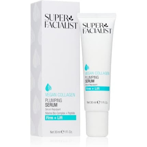 Super Facialist Vegan Collagen Plumping Serum with Hyaluronic Acid, Seaweed, Copper and Hibiscus Extract 30ml