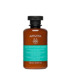 Apivita Shampoo For Oily Roots And Dry Tips 250ml By Apivita
