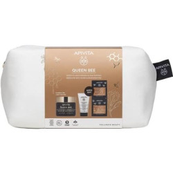 Apivita Queen Bee Face Cream Light Texture 50ml With 3 In 1 Cleansing Milk 50ml And Jelly Face Mask 2x8ml