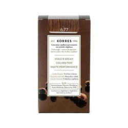 KORRES Argan Oil Colorant Gianduja 6.77 Ammonia-Free Hair Color 100% Gray Coverage and Vegan for Long-Lasting Color Result