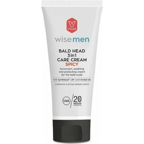 Vican Wise Men Bald Head 3in1 Care Cream Spicy Spf20 100ml