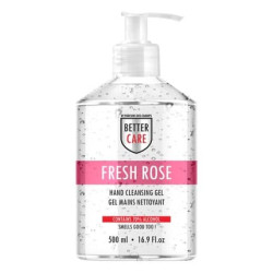 Better Care Hand Sanitizer Gel, Rose Scented, Alcohol-Based, 500ml Better Care Hand Sanitizer Gel, Rose Scented, Alcohol-Based, 500ml