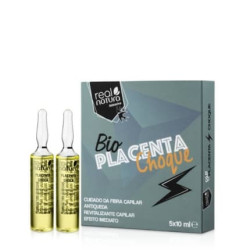 Real Natura Bio Placenta Shock Ampoules 5x10ml - Professional Hair Care