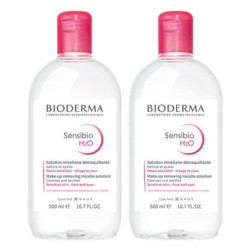 Bioderma Sensibio H2o Micellar Solution 2x500ml - Gentle Cleansing For Sensitive Skin