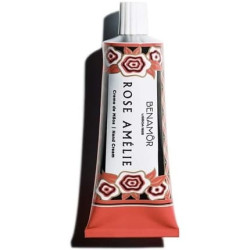 Benamôr Rose Amélie Moisturising Hand Cream with Shea Butter, Argan Oil, Aloe Vera 30ml Tube