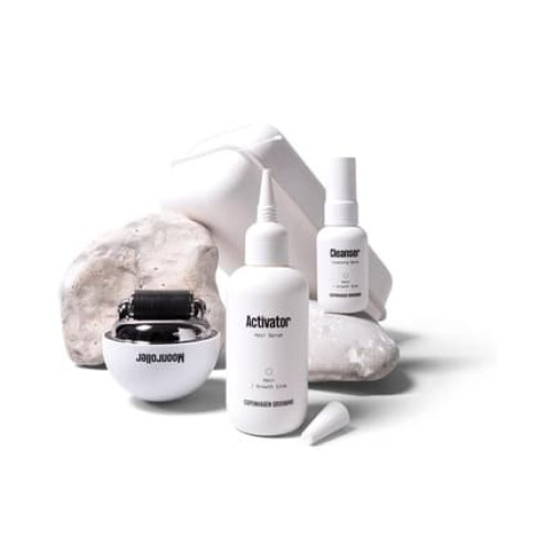 Hair Growth Kit with Activator Hair Growth Serum and Moonroller
