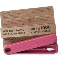 LASTSWAB Beauty Reusable Cotton Buds for Makeup Removal Eco Friendly Q tips Red