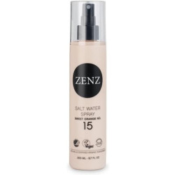 ZENZ Salt Water Spray Sweet Orange No. 15 200ml - Organic Aloe Vera, Sea Salt, Avocado Extract - Sweet Scent of Orange and Apple - Vegan - Matt Beach Look - For All Hair Types