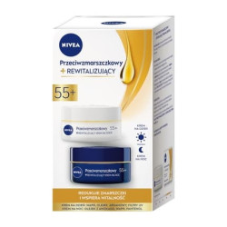Nivea Anti-Wrinkle + Contouring Night Cream 55+ 50ml And Day Cream 55+ 50ml Nivea Anti-Wrinkle + Contouring Night Cream 55+ 50ml And Day Cream 55+ 50ml