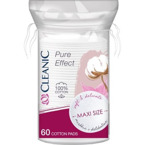 Harper Cleanic Pure Effect Cosmetic Pads Maxi Size 60 Pieces