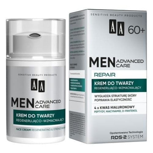 Aa Men Advanced Care Repair 60+ Regenerating And Strengthening Face Cream 50ml Aa Men Advanced Care Repair 60+ Regenerating And Strengthening Face Cream 50ml