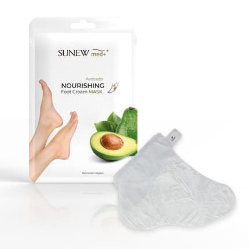 Sunewmed Nourishing Foot Cream Mask Regenerating Foot Mask In The Form Of Socks Avocado