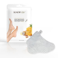Sunewmed Nourishing Foot Cream Mask In The Form Of Socks Almond & Royal Jelly