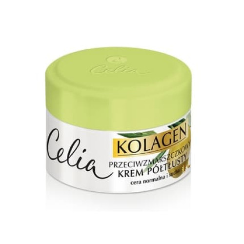 Celia Anti-Wrinkle Collagen Cream Semi-Matte Face Olive 50ml