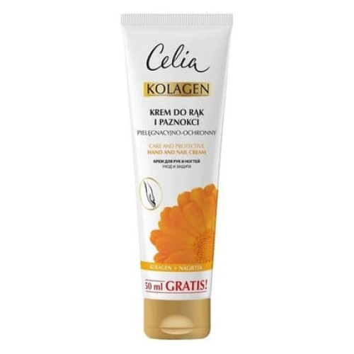 Collagen Hand And Nail Cream With Marigold 125ml Celia