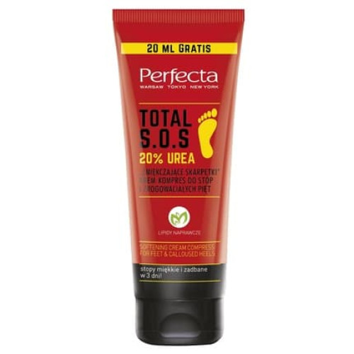 Perfecta Total S.O.S 20% Urea Softening Socks Cream Complex For Feet And Calloused Heels 120ml