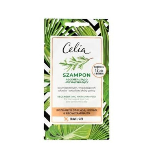 Celia Regenerating and Strengthening Hair Shampoo 10ml Sachet