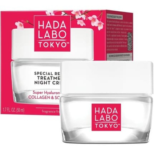 Hada Labo Tokyo Anti-Aging Night Cream with Hyaluronic Acid for Optimal Regeneration