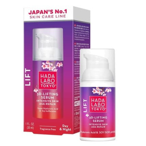 Hada Labo Tokyo Lift Serum 3D Lifting Facial Serum for Firmer Skin