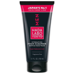 Hada Labo Tokyo Men Face Wash Cream Cleansing Foam with Hyaluronic Acid Facial Cleanser for Men - 2 Types of Hyaluronic Acid for Better Skincare Hada Labo Tokyo Men Face Wash Cream Cleansing Foam with Hyaluronic Acid Facial Cleanser for Men - 2 Types of Hyaluronic Acid for Better Skincare