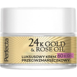 Perfecta 24k Gold & Rose Oil Anti-Wrinkle Cream 60+ 50ml Perfecta 24k Gold & Rose Oil Anti-Wrinkle Cream 60+ 50ml