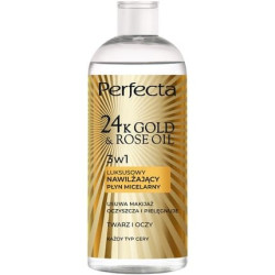 Perfecta 24k Gold Rose Oil Micellar Liquid 400ml Cleansing And Hydrating