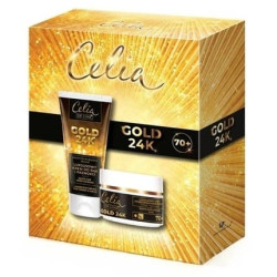 Celiaset De Luxe Gold 24k Antiwrinkle Cream Day And Night 50ml And Hand Cream 80ml