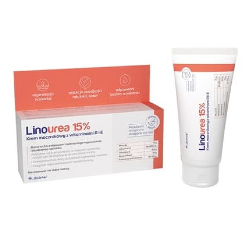 Zioolek Linourea 15 Urea Cream With Vitamins A And E 50g