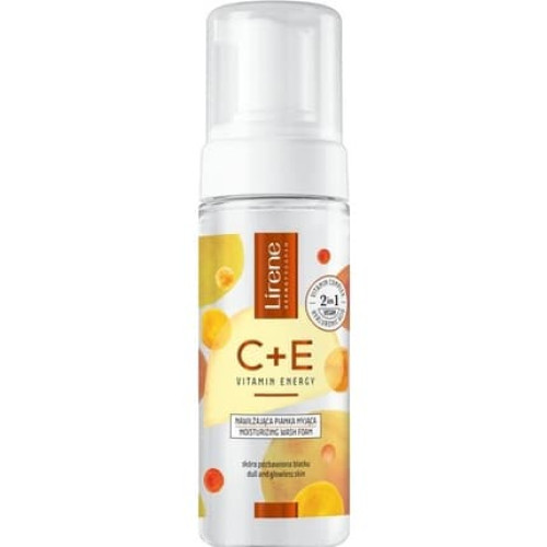 Lirene C+E Vitamin Energy Moisturising Foam Face Wash with Hyaluronic Acid 150ml