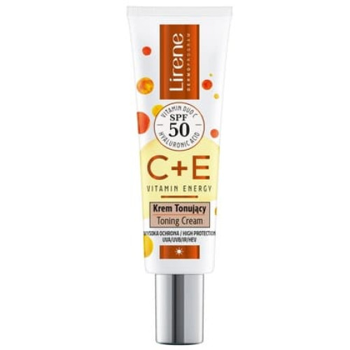 Lirene E Vitamin Energy Tinted Cream Spf50 30ml High Protection And Tinted Finish Lirene E Vitamin Energy Tinted Cream Spf50 30ml High Protection And Tinted Finish