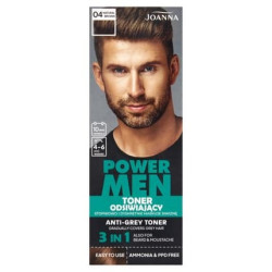Joanna Power Men Toner For Grey Hair 04 Natural Brown 80g Joanna Power Men Toner For Grey Hair 04 Natural Brown 80g