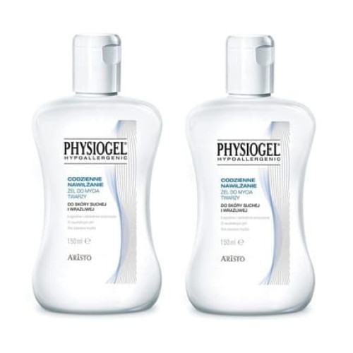 Physiogel Daily Moisturizing Face Wash Gel For Dry And Sensitive Skin 2x150ml