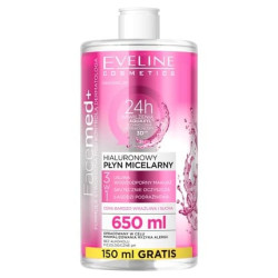 Eveline Facemed+ Hyaluronic Micellar Liquid 3 In 1 For Very Sensitive And Dry Skin 650ml