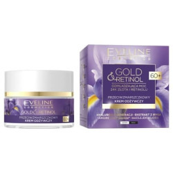 Eveline Cosmetics Gold & Retinol Anti-Wrinkle Firming Cream For Day And Night 60+ 50ml