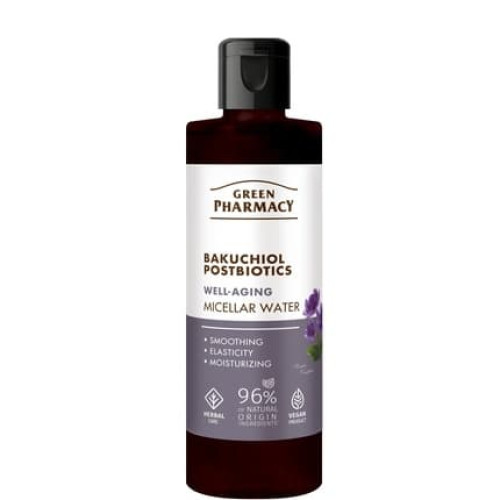 Elfa Pharm Green Pharmacy Bakuchiol Postbiotics Antiaging Micellar Water 200 Ml Elfa Pharm Green Pharmacy Bakuchiol Postbiotics Antiaging Micellar Water 200 Ml