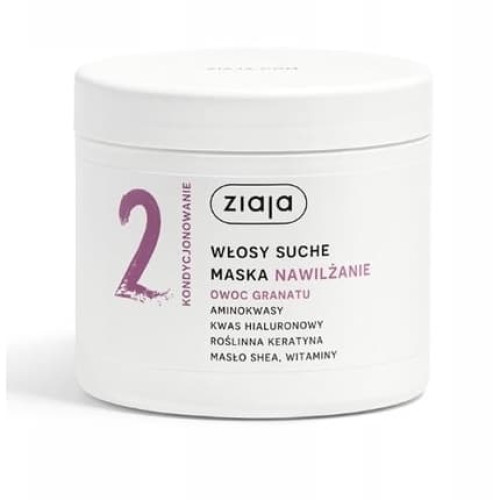 Ziaja Moisturizing Pomegranate Mask For Dry Hair - 350 Ml