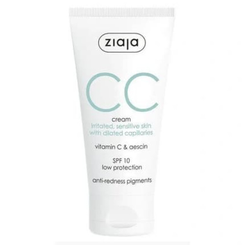 Ziaja Cc Cream For Irritated And Sensitive Skin 50ml Spf 10