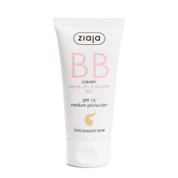 Ziaja Bb Cream For Normal Dry And Sensitive Skin Spf 15 Darkpeach Tone 50 Ml Ziaja Bb Cream For Normal Dry And Sensitive Skin Spf 15 Darkpeach Tone 50 Ml