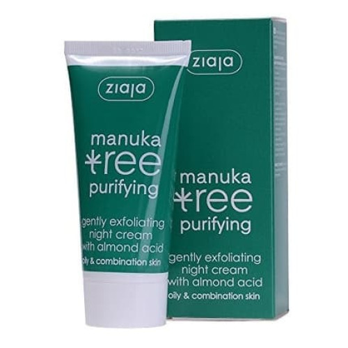 Ziaja Night Cream Gently Exfoliating Manuka Tree Purifying 50 Ml