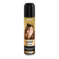 Venita Gold Hair Spray With Glitter Gold 75ml Venita Gold Hair Spray With Glitter Gold 75ml