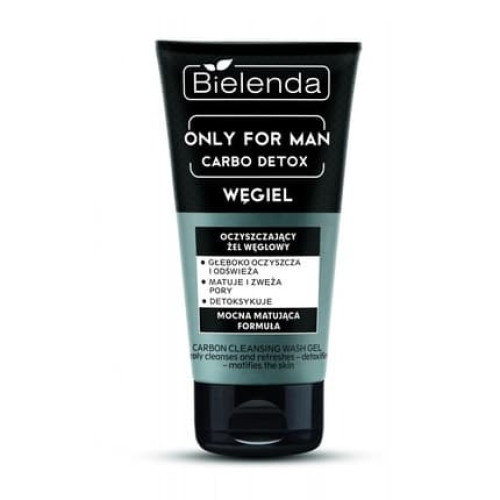 Bielenda Only For Men Carbo Detox Cleansing Charcoal Gel 150g