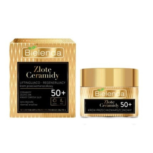 Bielenda Golden Ceramides Lifting And Regenerating Anti-Wrinkle Cream 50+ For Day And Night 50ml