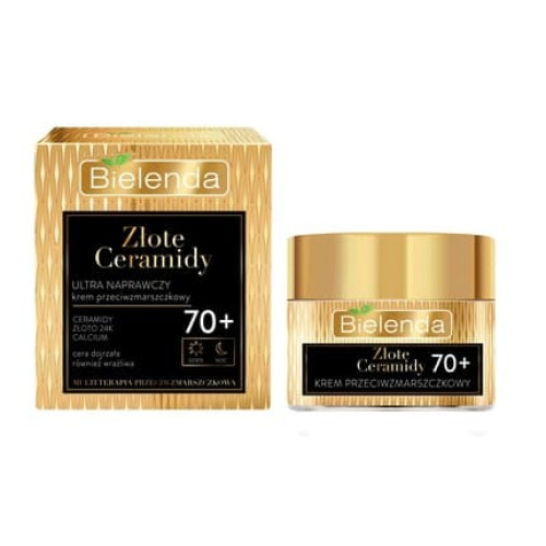Bielenda Golden Ceramides Ultra Repairing Anti-Wrinkle Cream 70+ For Day And Night 50 Ml