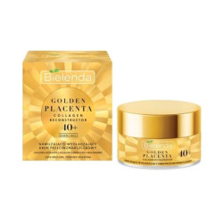 Bielenda Golden Placenta Collagen Reconstructor Moisturizing And Smoothing Anti-Wrinkle Cream 40+ Day/Night 50ml
